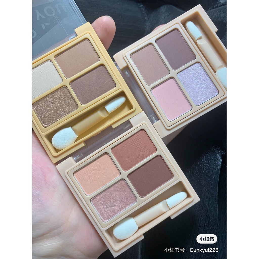 Bảng phấn mắt 4 màu tông nude xinh xắn tự nhiên dành cho học sinh  Nội Địa Trung