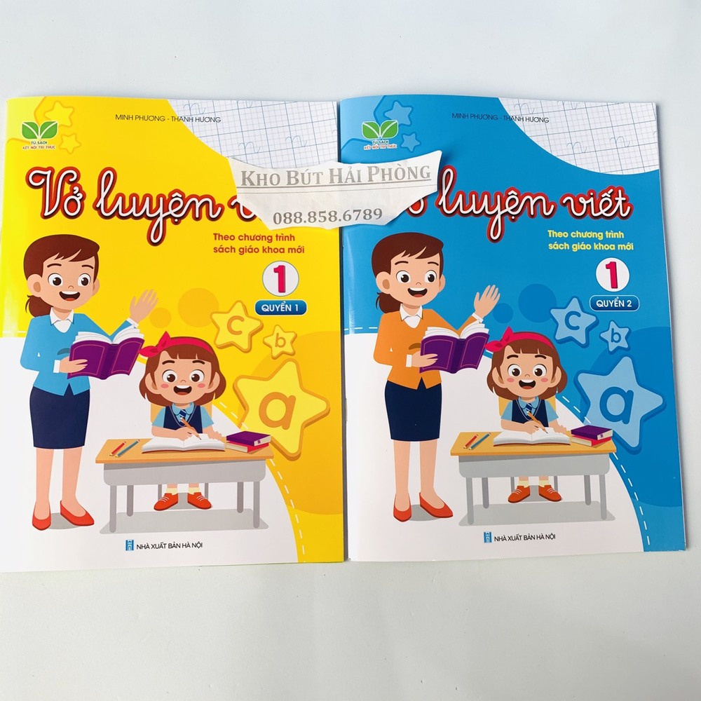 Bộ Vở Luyện viết lớp 1 Kết nối tri thức (2 cuốn) bộ vở luyện viết hót nhất năm nay giành cho bé
