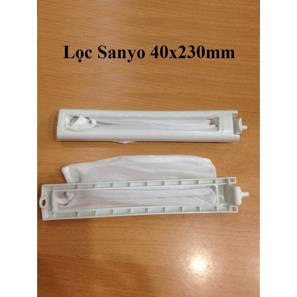 Túi lọc rác máy giặt Sanyo 40x230mm [SẴN HÀNG] lưới lọc rác máy giặt Sanyo chọn kích thước như hình