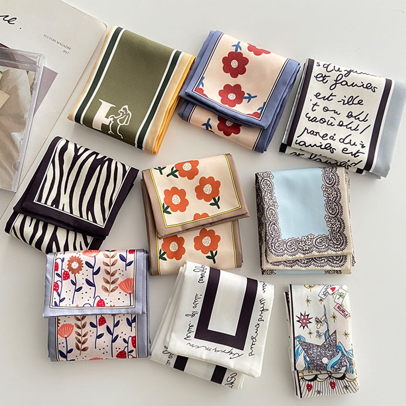 Dây buộc tóc có thể làm khăn choàng cổ phong cách Pháp cổ điển thời trang dành cho bạn nữ