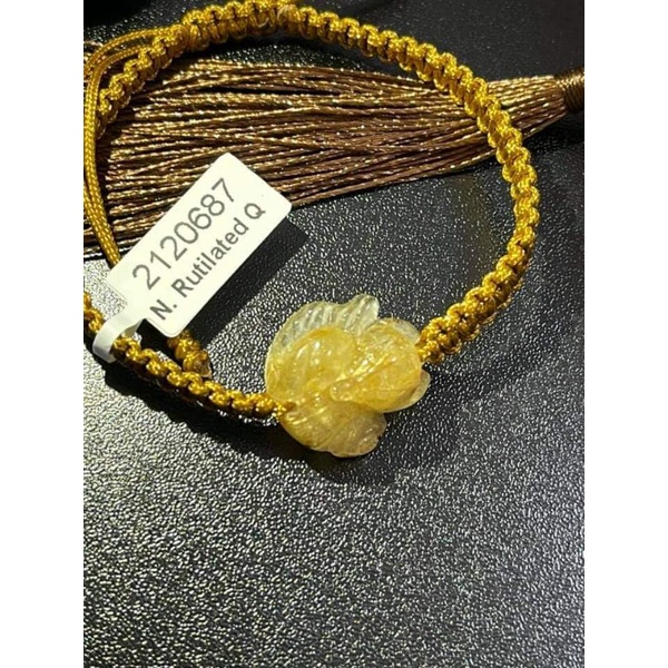 VÒNG TAY HOLY THACH-ANH-TOC VÀNG ĐEN XANH có giấy kiem dinh