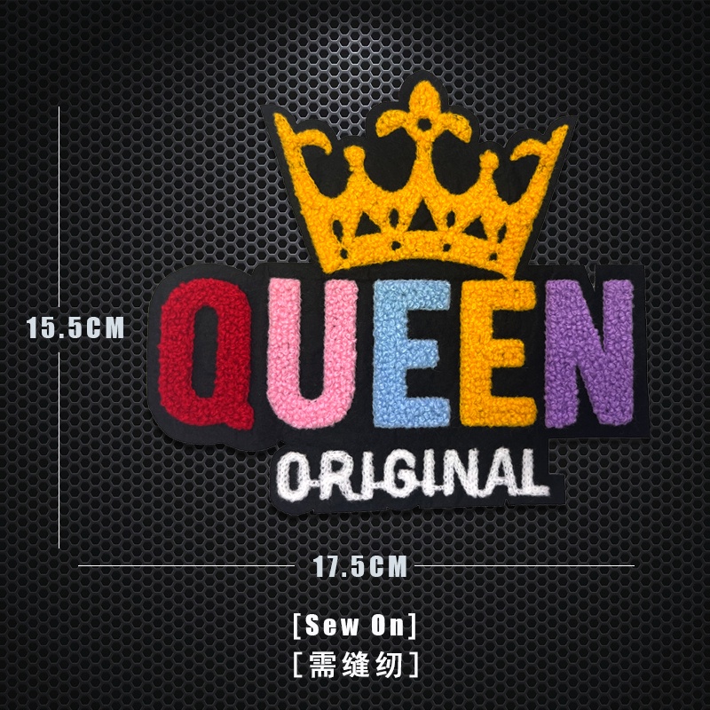 Set 1 Gói Miếng Dán Thêu Chữ Tiếng Anh Dùng Trang Trí Quần Áo/Mũ/Túi Xách