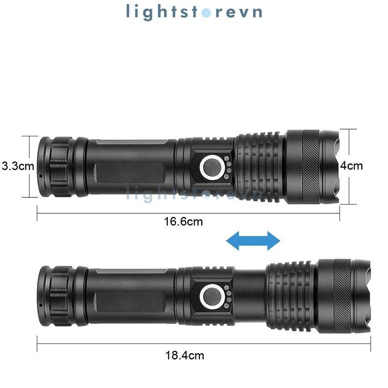 Đèn pin siêu sáng XHP50 ( cam kết chuẩn loại 1) | BigBuy360 - bigbuy360.vn