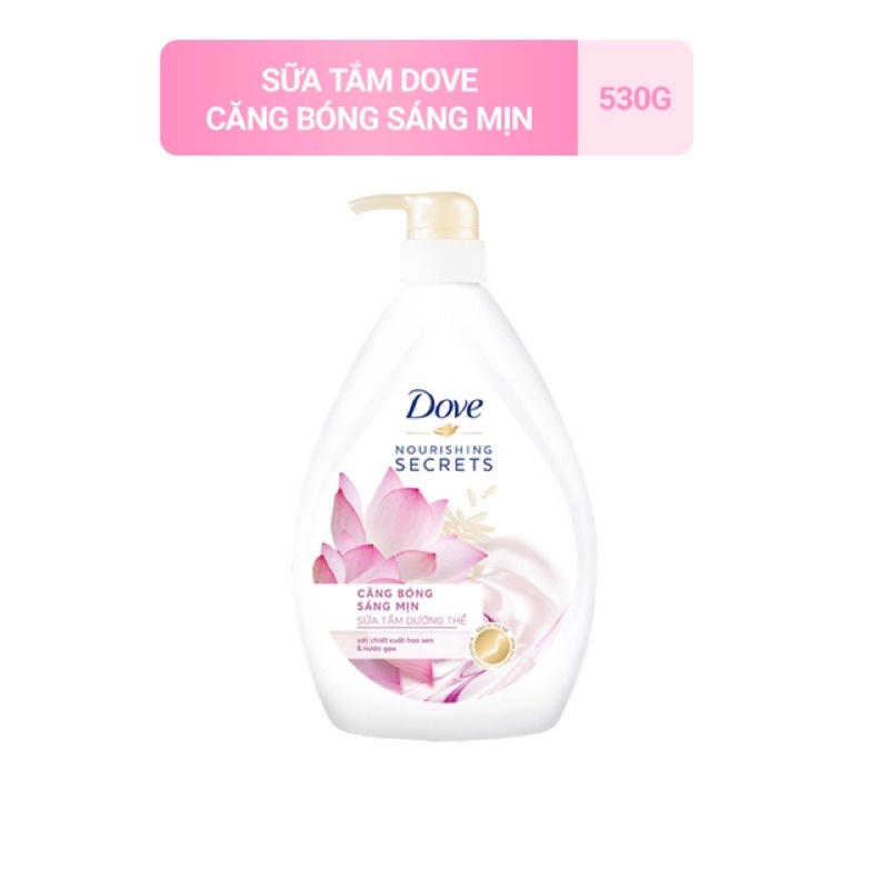 [DOVE] Sữa tắm dưỡng thể thiên nhiên Dove Căng Bóng Sáng Mịn