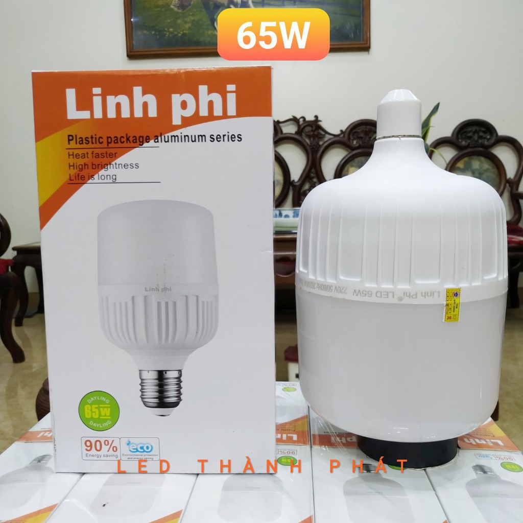 Bóng đèn led siêu sáng Linh Phi 65W tiết kiệm 90% điện năng