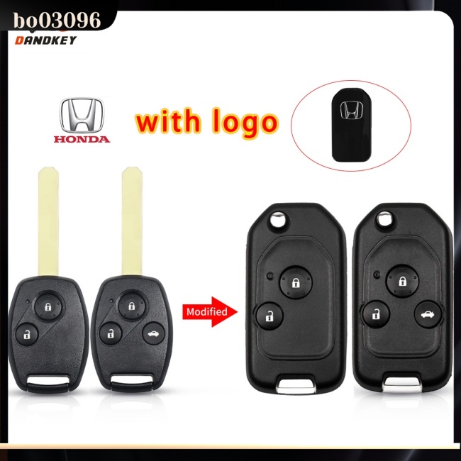 Vỏ Chìa Khóa Điều Khiển Từ Xa 2 / 3 / 4 Nút Cho Honda Accord Civic CRV Pilot 2007 2008 2009 2010 2011 2012