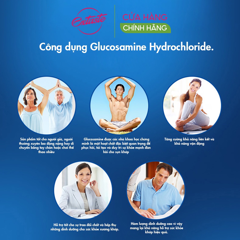 Viên uống hỗ trợ xương khớp Healthy Care Glucosamine HCL 1500mg 400 viên