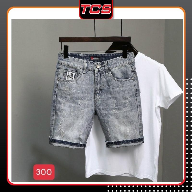 Quần Short nam,quần đùi ngố jean phong cách thời trang TCS 300