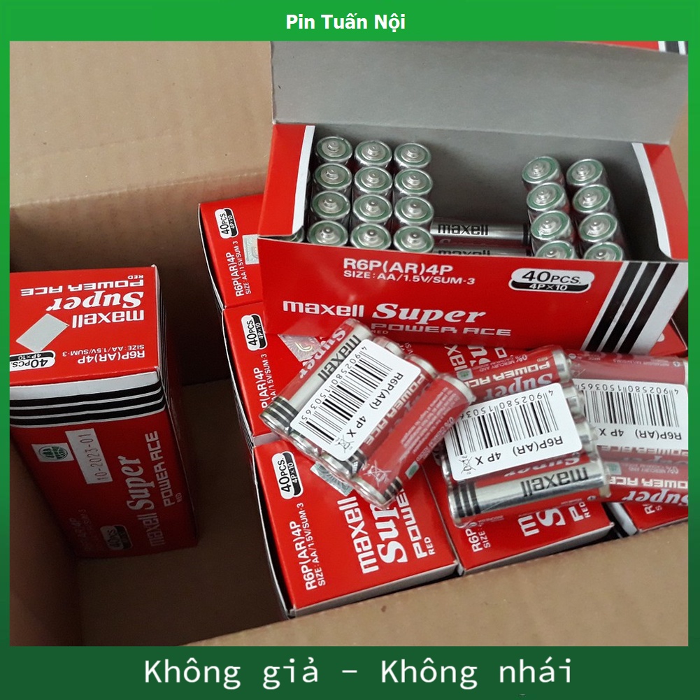 Pin tiểu Hộp 40 viên AA / AAA - Pin Maxell Chính Hãng - Giá Sỉ Bán Buôn Cho Mọi Nhà