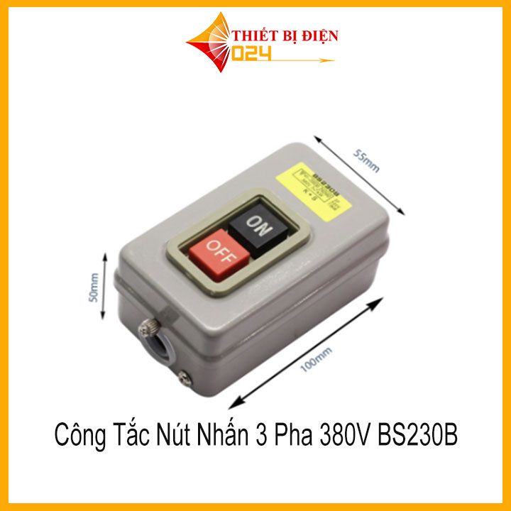 Công Tắc Nút Nhấn 3 Pha 380V BS230B