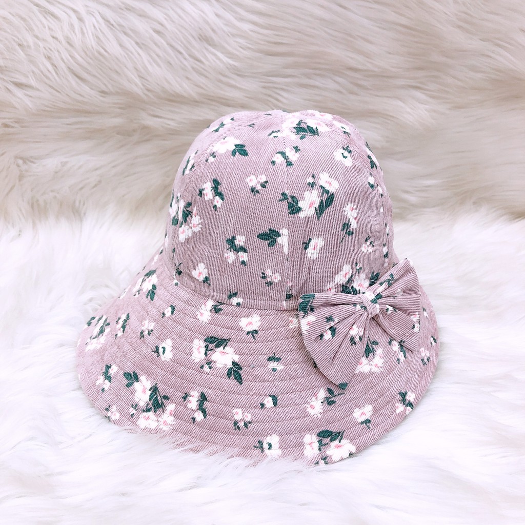 Nón Vành Nữ Vành Hoa Nhung Cao Cấp Duy Ngọc, hàng chính hãng, chất liệu vải Cotton cao cấp (7406)