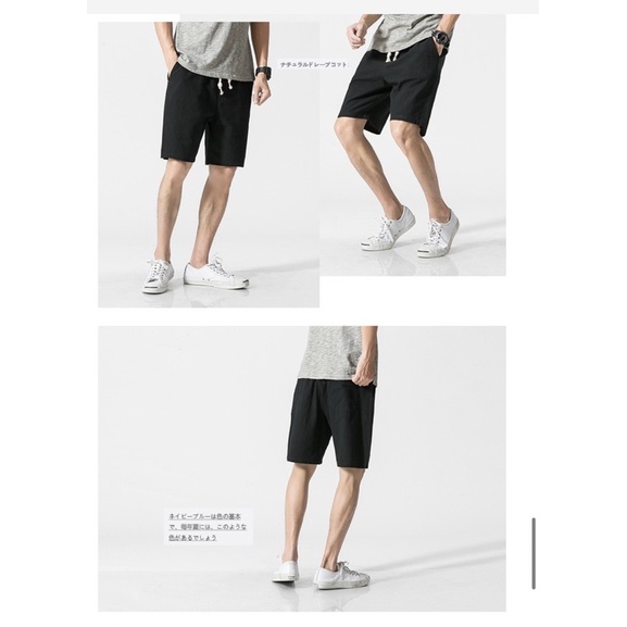 Quần Short Nam linen lửng chất đũi Hung Tubes
