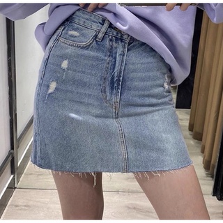 Chân váy jeans Hm xuất xịn