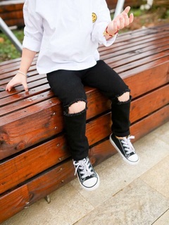 Quần kaki rách gối ( ảnh thật )