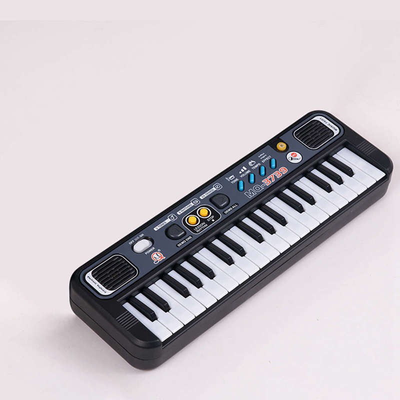 Piano With Microphone Abs Children Portable 37 Keys Digital Music