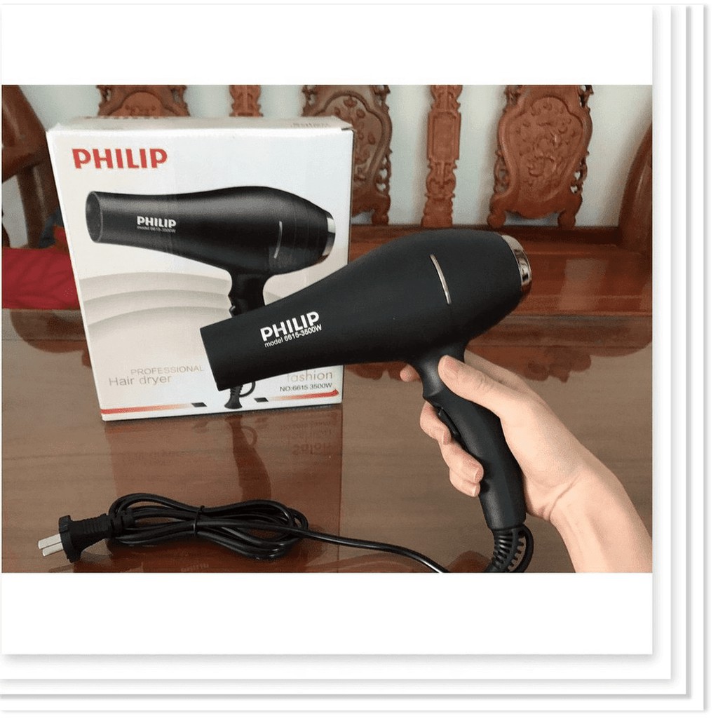 Máy sấy tóc Philip No.6615 phát sáng xanh 2 chiều nóng lạnh 3500W