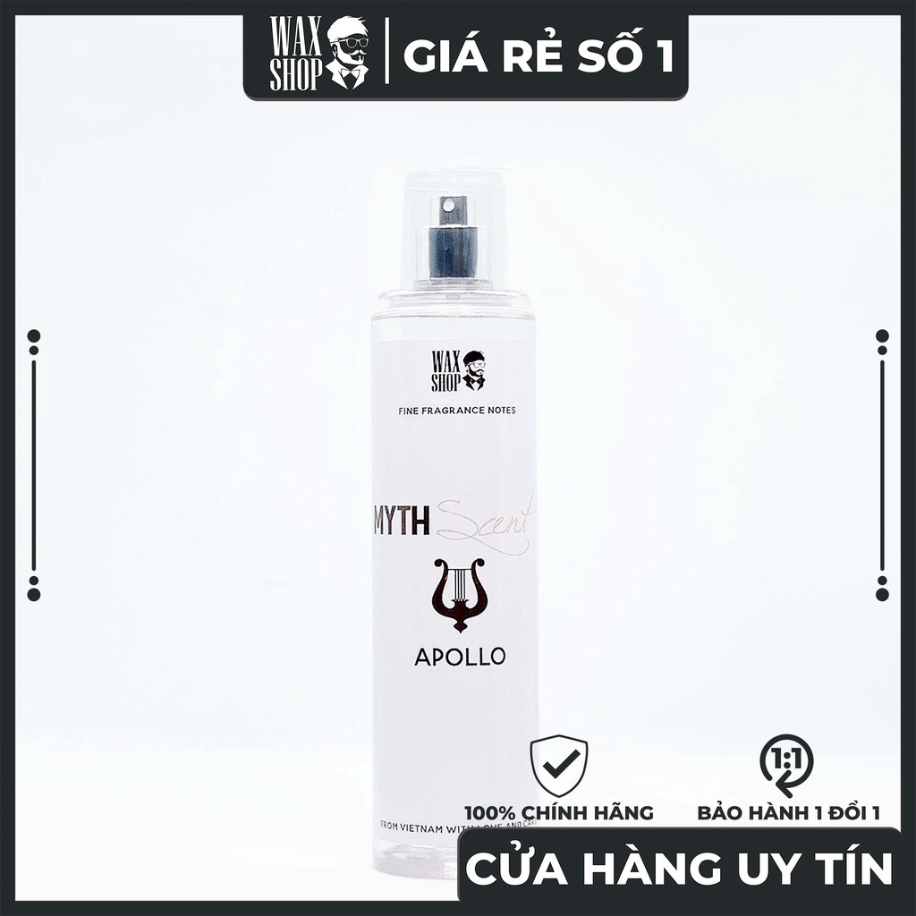 Xịt Thơm Body Mist Apollo - Myth Scent Cho Nam ⚡Siêu Thơm⚡ Giữ Mùi 12H, Chính Hãng, Nam Tính, Nước Hoa Giá Rẻ - Waxshop.