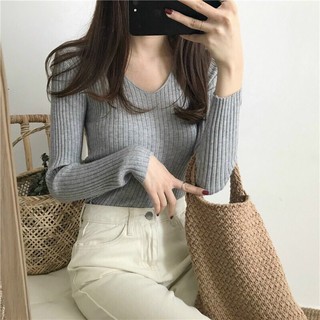ÁO KIỂU THUN GÂN TAY DÀI