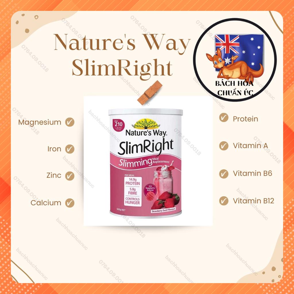 BỘT DINH DƯỠNG PROTEIN GIÚP GIẢM CÂN, KIỂM SOÁT CÂN NẶNG HIỆU QUẢ - PROTEIN NATURE'S WAY SLIMRIGHT