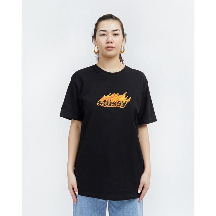 Áo Thun Stussy Flames 100% CHÍNH HÃNG - CÓ SẴN