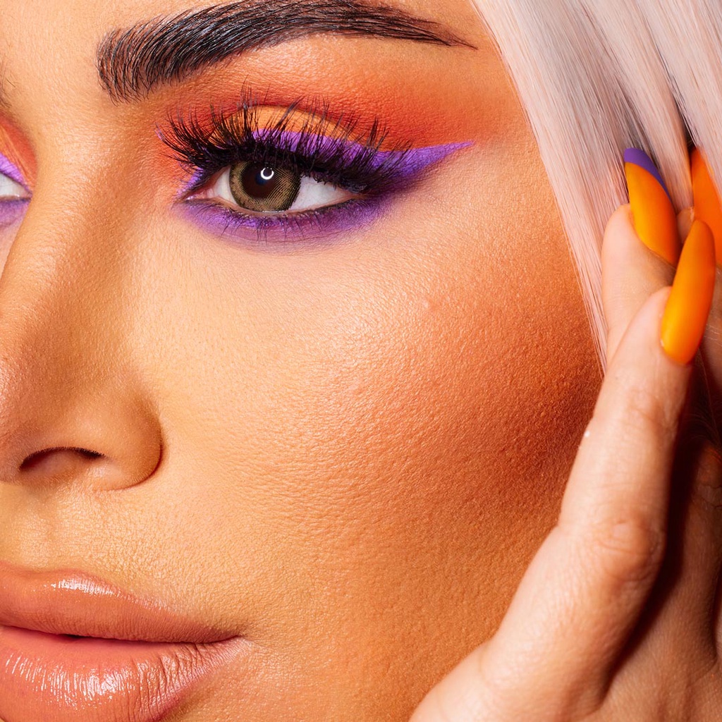 Bảng Phấn Mắt Huda Beauty - Color Block Obsessions Palette: Purple & Orange