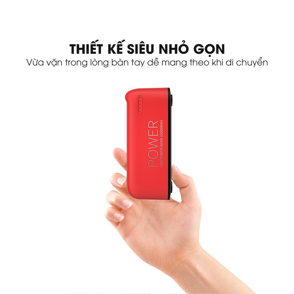 Sạc dự phòng 10000mAh mini Remax Wk WP-087