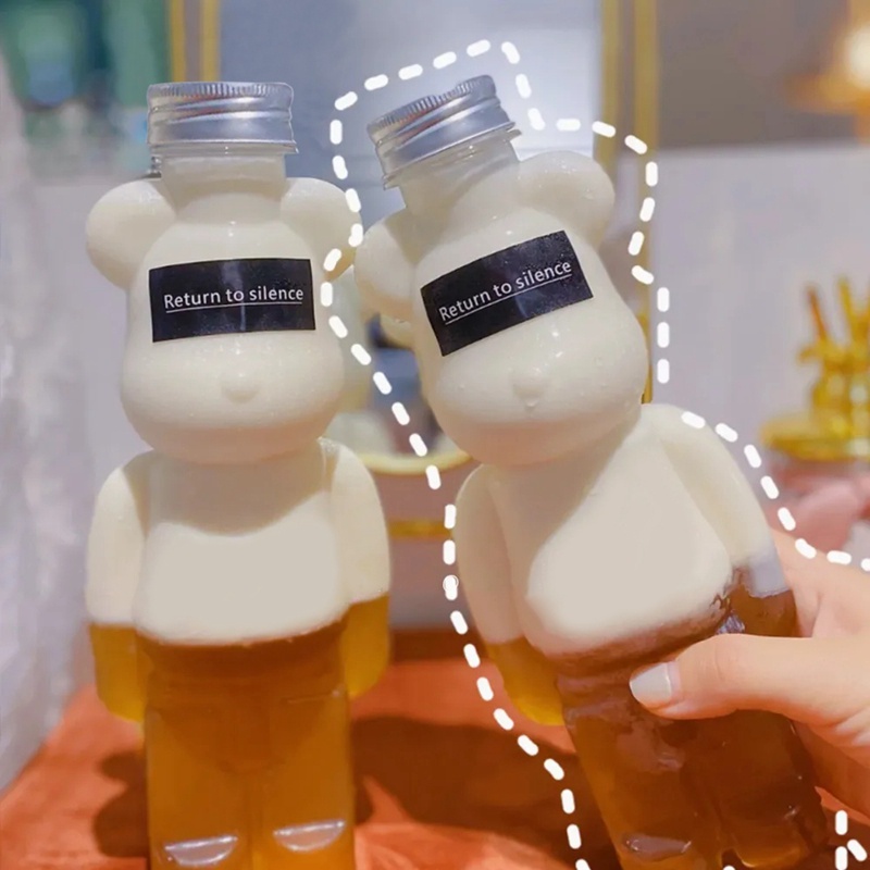 Bình Nước Trong Suốt Cỡ Lớn Hình Gấu Dễ Thương