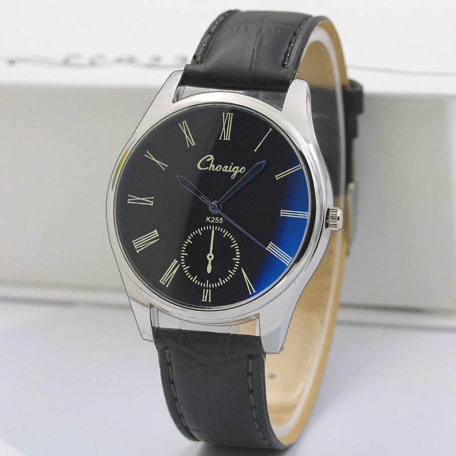 Đồng hồ Nam Choaigo CH6688 Doanh Nhân 2019 Dây Da PU Cao Cấp