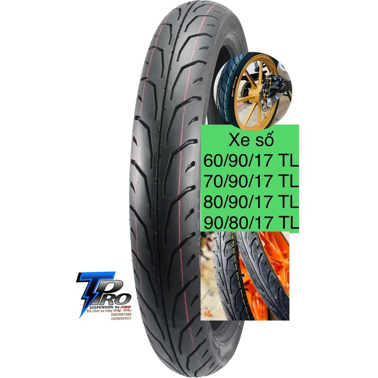 Vỏ lốp xe máy CAMEL dunlop thái 60/90 &amp; 70/90 &amp; 80/90 &amp; 90/80 / 17inch Ko dùng ruột CAMEL CMI _ cameltire