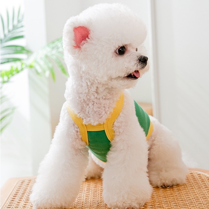 Áo Hai Dây Mỏng Thoáng Khí Thời Trang Xuân Hè Cho Thú Cưng