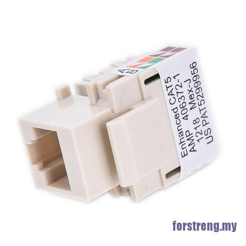 Jack Bấm Mạng Cat5 Rj45 Cat5 Màu Trắng