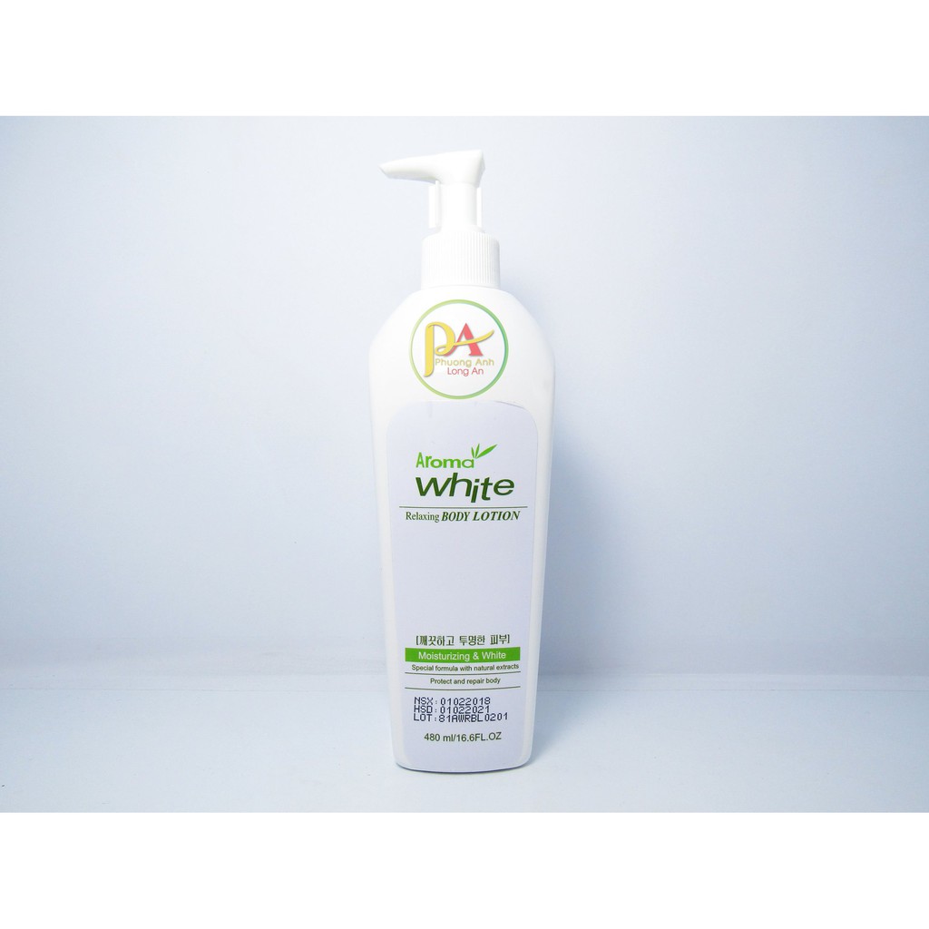 SỮA DƯỠNG TRẮNG DA AROMA WHITE BODY LOTION 480ML CHÍNH HÃNG - 3700