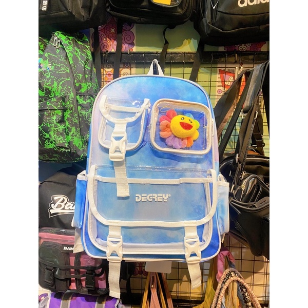 Balo Degrey Violet Backpack 2810 Clothes Shop Balo Đi Học Tím Ulzzang Unisex