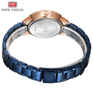 MINI FOCUS Đồng Hồ Đeo Tay Mặt Tròn Thời Trang Cho Nữ