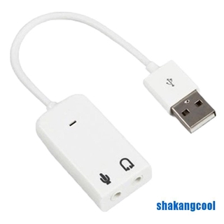 CHANNEL Bộ Chuyển Đổi Âm Thanh Usb 7.1 Kèm Dây Cáp 3.5mm