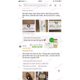 [ CHÍNH HÃNG ] GEN SIẾT EO SLIM LATEX