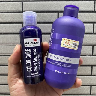 Dầu Gội Khử Vàng Elgon Silver Shampoo  (120ml)
