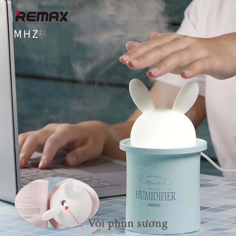 MÁY PHUN SƯƠNG REMAX RT A260 TẠO ẨM VỚI 280ml giao màu ngẫu nhiên