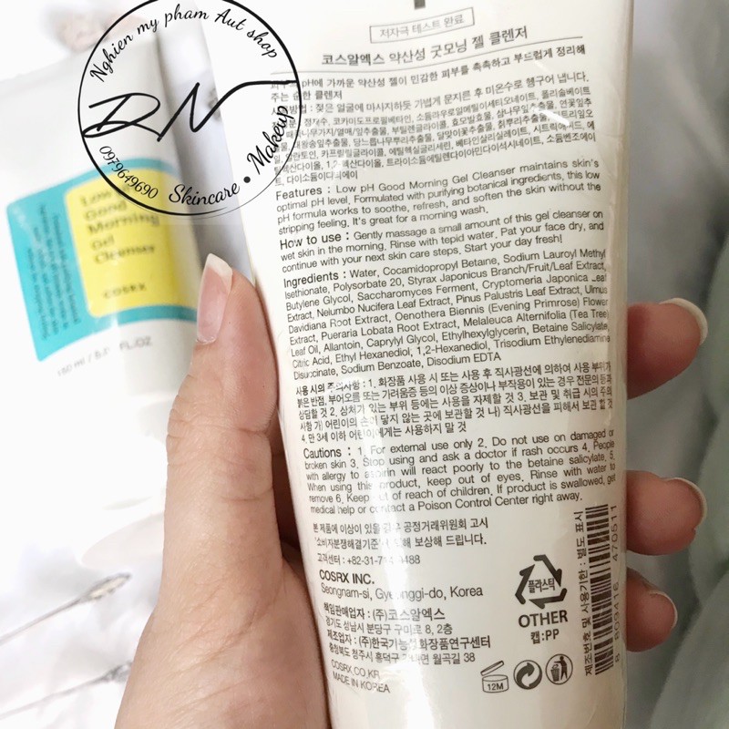 {CÓ BILL} Sửa rửa mặt COSRX LOW PH GOOD MORNING GEL CLEANSE chính hãng | BigBuy360 - bigbuy360.vn