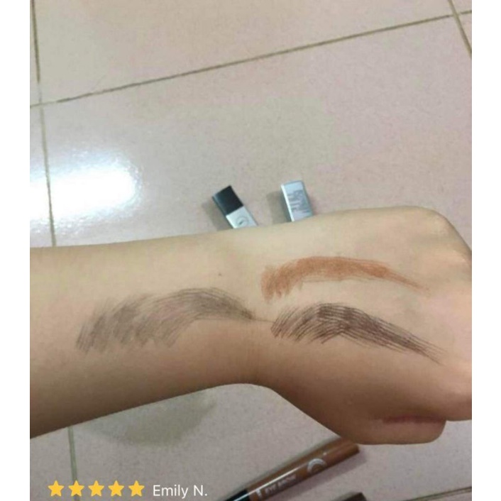 Bút phẩy sợi lông mày 4D có 2 màu nâu và nâu đen