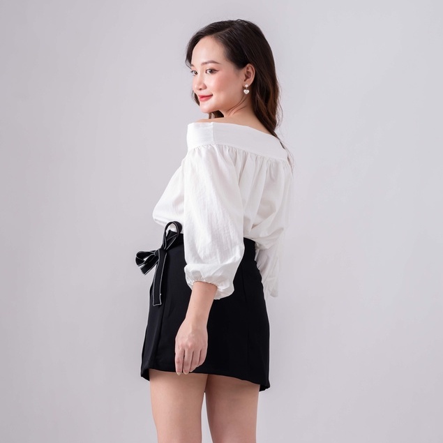 Áo Trễ Vai thắt nơ chất đũi siêu đẹp Juka Shop