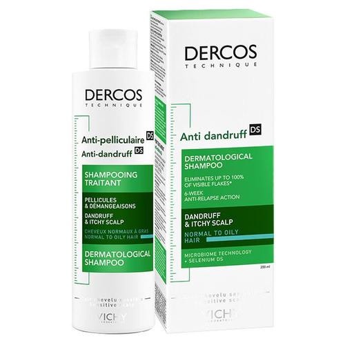 Dầu gội giảm gàu cho da đầu dầu ngứa Vichy Dercos Anti - Pelliculaire Shampooing Traitant 200ml