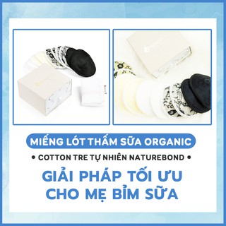 Miếng Lót Thấm Sữa Giặt Được NatureBond FDA Hoa Kỳ Cotton Tre Tự Nhiên Kháng Khuẩn 10 Tấm 5 Thiết Kế Tinh Tế