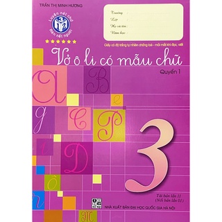 Sách - vở ô li có mẫu chữ lớp 3 quyển 1