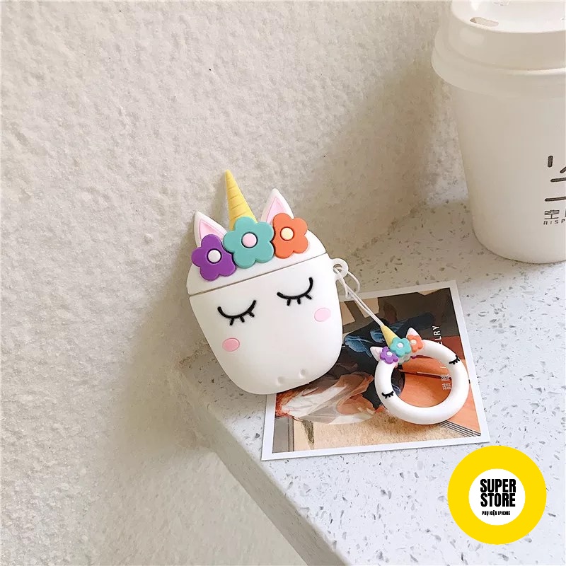 Case Vỏ Bao Airpods Đựng Tai Nghe Airpod 1 2 Pro Mẫu UNICORN Cực Chất