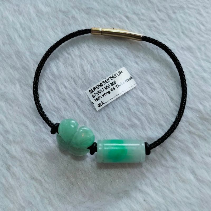 Vòng tay nam nữ mic mặt 4 lá may mắn kèm lu thống đầu xuôi đuôi lọt Thuylamshop