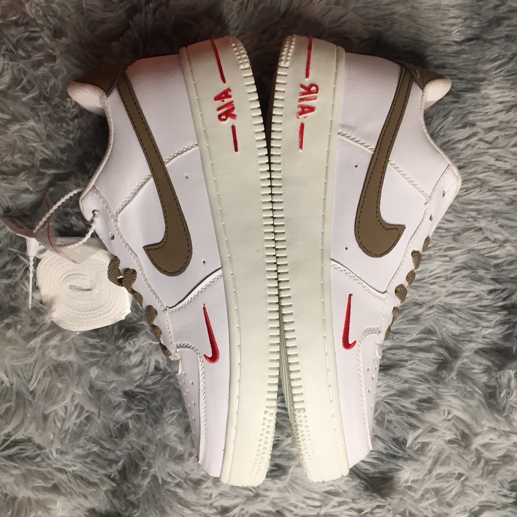 Giày thể thao Air Force trắng , sneaker Af1 đế khí độn đế 3cm - Hàng nhập khẩu