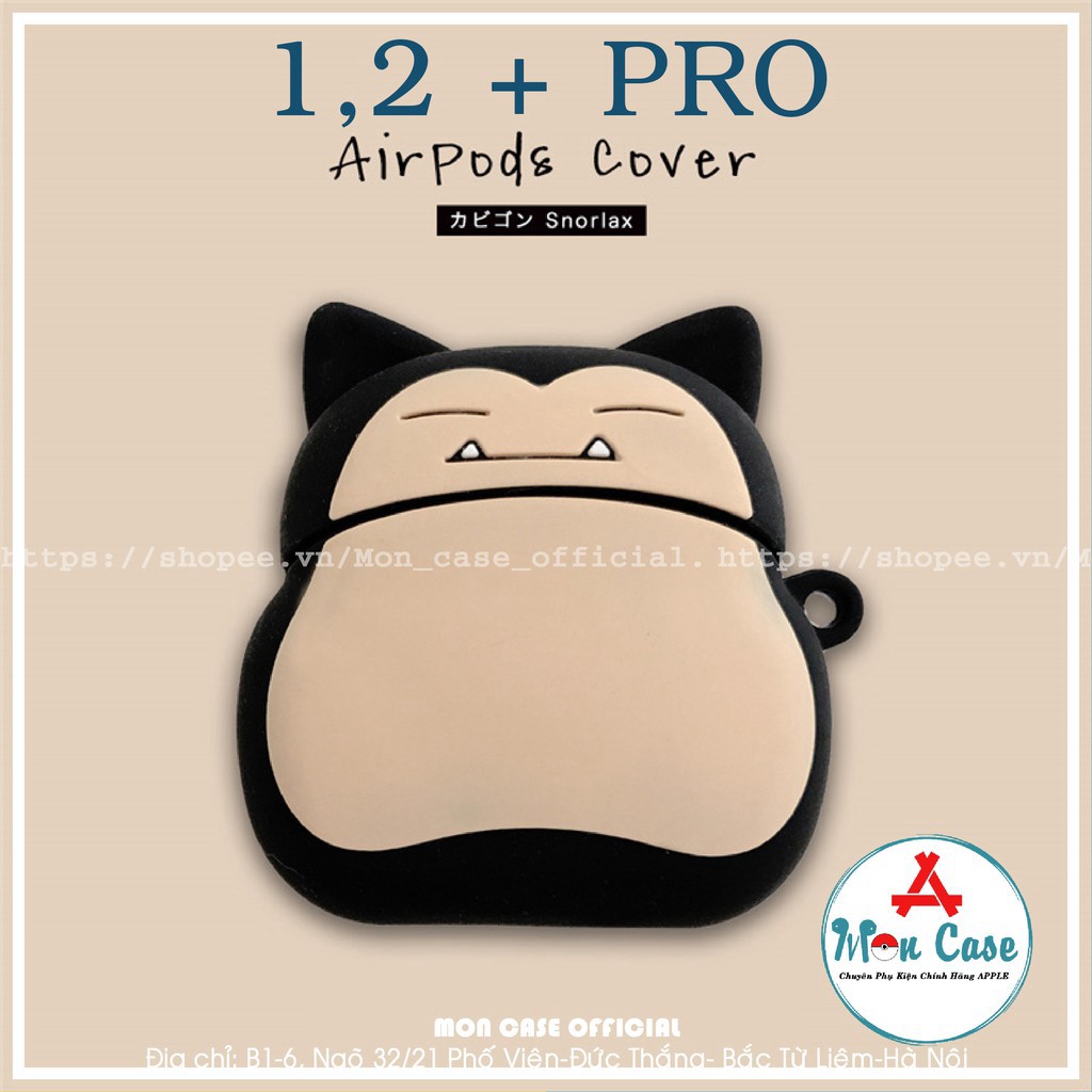 🔥Case Airpod - Ốp Tai Nghe 1/2/Pro🔥 Hình Snorlax Trong Pokémon - Phù Hợp Với Airpods1/2/Pro