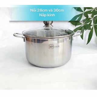 Nồi inox luộc gà size lớn 26 cm - 28 cm - 30 cm ht cook