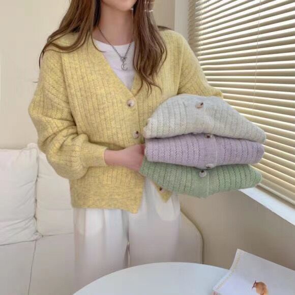 Áo Khoác Cardigan Dệt Kim Dáng Rộng Thiết Kế Mới Thời Trang Mùa Xuân Dành Cho Nữ